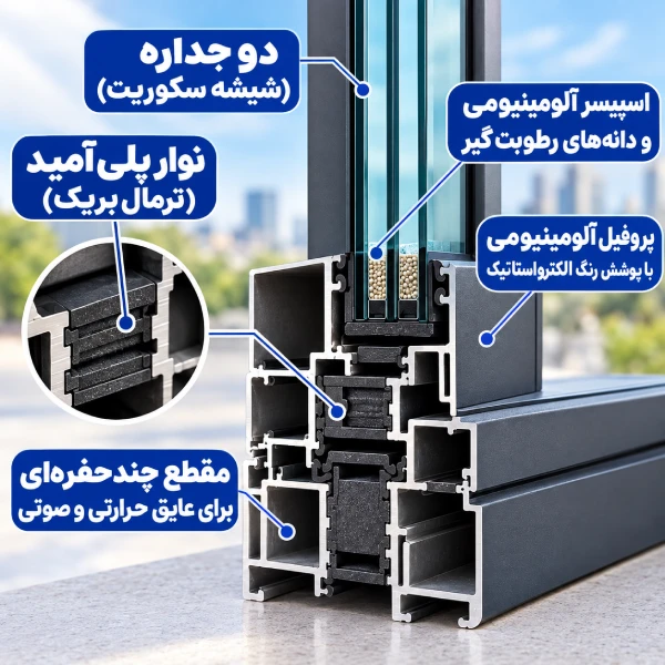 ساخت و نصب پنجره ترمال بریک 29 p66
